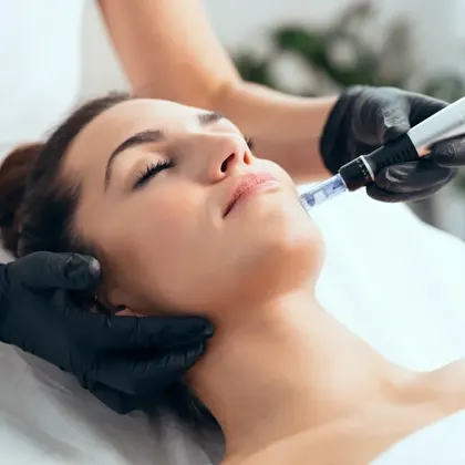 Aesthetic treatment in progress